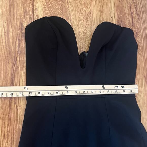 hours Cynlee U-Wire Neckline Mini Black Bodycon Dress Size M - Picture 9 of 11